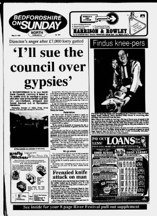 cover page of Bedfordshire on Sunday published on May 22, 1988