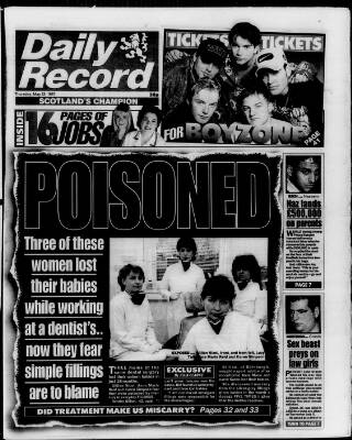 cover page of Daily Record published on May 22, 1997