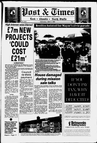 cover page of Leek Post & Times published on June 13, 1990