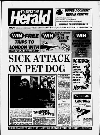 cover page of Folkestone, Hythe, Sandgate & Cheriton Herald published on May 22, 1997