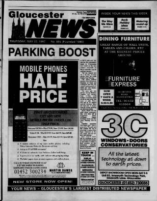 cover page of Gloucester News published on May 22, 1997