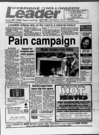 cover page of Uxbridge Leader published on May 22, 1991