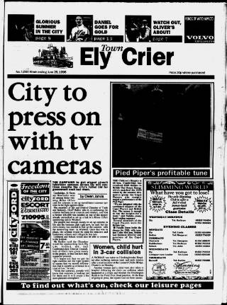cover page of Ely Town Crier published on June 29, 1996