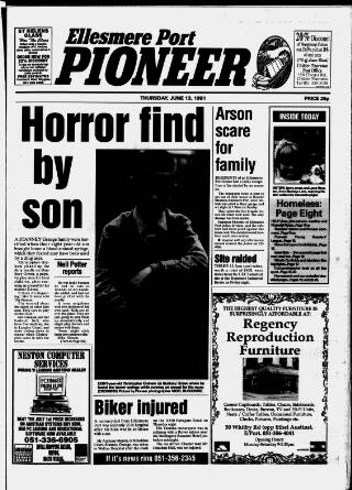 cover page of Ellesmere Port Pioneer published on June 13, 1991