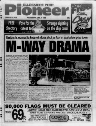 cover page of Ellesmere Port Pioneer published on April 1, 1998