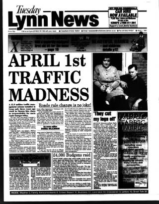 cover page of Lynn Advertiser published on April 1, 1997