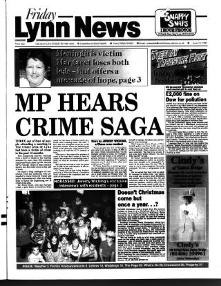 cover page of Lynn Advertiser published on June 13, 1997