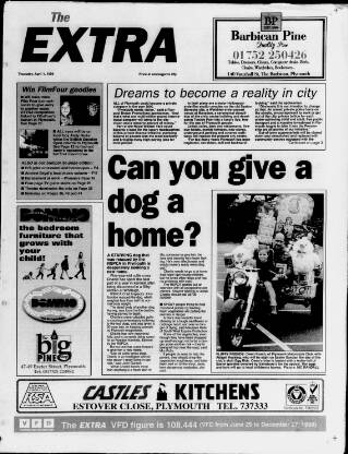 cover page of Plymouth Extra published on April 1, 1999