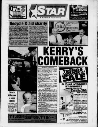 cover page of Surrey-Hants Star published on August 2, 1990
