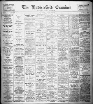 cover page of Huddersfield and Holmfirth Examiner published on August 2, 1930
