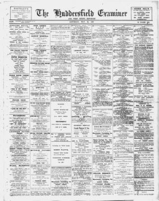 cover page of Huddersfield and Holmfirth Examiner published on May 22, 1937