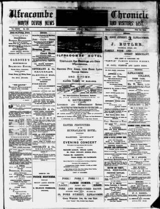 cover page of Ilfracombe Chronicle published on April 1, 1893