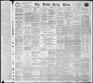 cover page of Leeds Daily News published on April 1, 1898