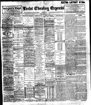 cover page of Leeds Evening Express published on April 1, 1898