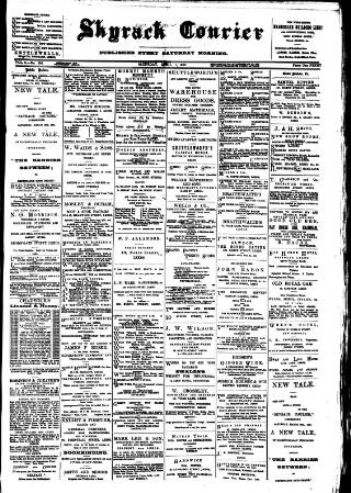 cover page of Skyrack Courier published on April 1, 1893