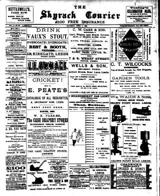 cover page of Skyrack Courier published on April 1, 1899