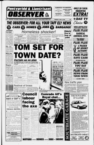 cover page of Pontypridd Observer published on June 13, 1991