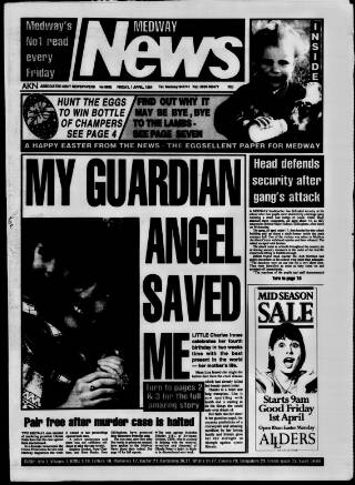 cover page of Medway News published on April 1, 1994