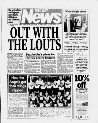 cover page of Medway News published on May 22, 1998