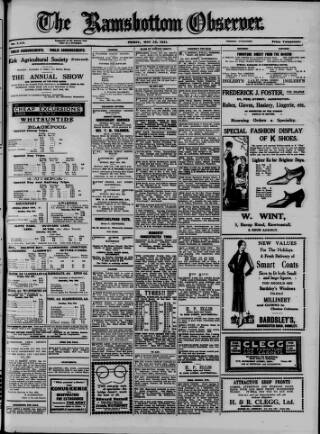 cover page of Ramsbottom Observer published on May 22, 1931