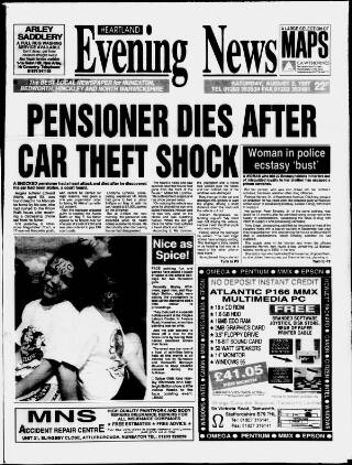 cover page of Heartland Evening News published on August 2, 1997