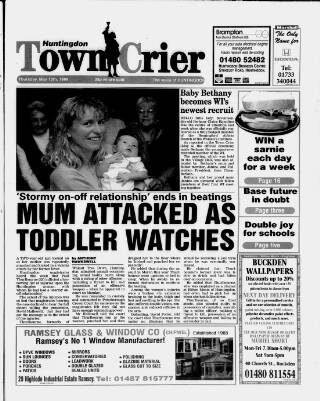 cover page of Huntingdon Town Crier published on May 13, 1999
