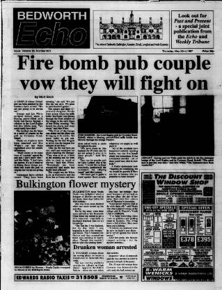 cover page of Bedworth Echo published on May 22, 1997