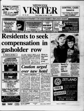 cover page of Midweek Visiter (Southport) published on November 2, 1990