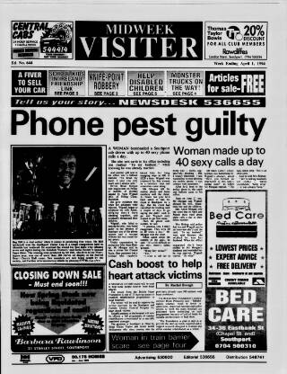 cover page of Midweek Visiter (Southport) published on April 1, 1994