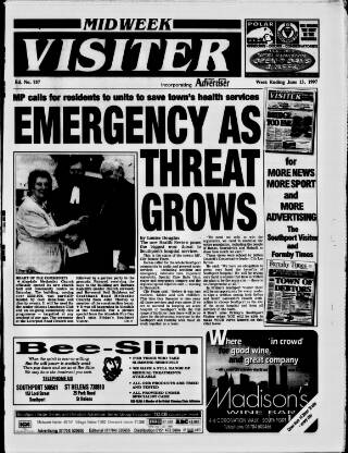 cover page of Midweek Visiter (Southport) published on June 13, 1997