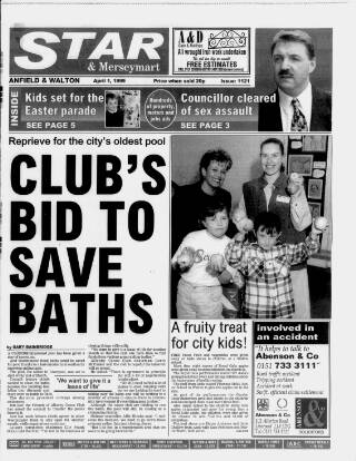 cover page of Anfield & Walton Star published on April 1, 1999