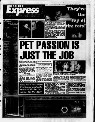 cover page of Belper Express published on May 22, 1997