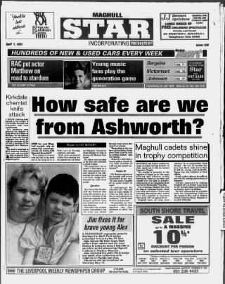 cover page of Maghull & Aintree Star published on April 1, 1993