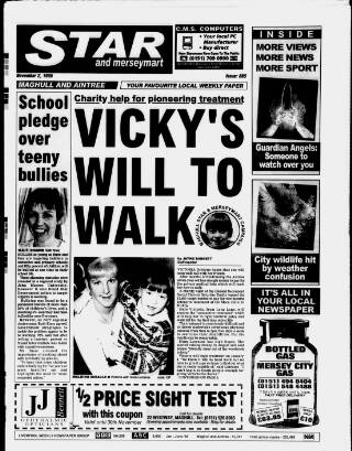 cover page of Maghull & Aintree Star published on November 2, 1995