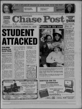 cover page of Burntwood Post published on April 1, 1993