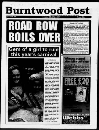 cover page of Burntwood Post published on May 22, 1997