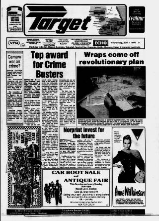 cover page of Boston Target published on April 1, 1992