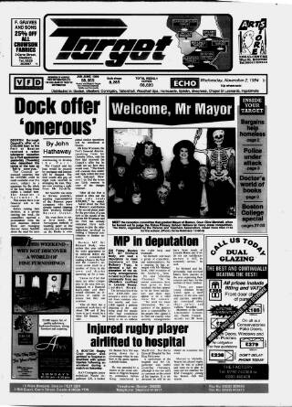 cover page of Boston Target published on November 2, 1994