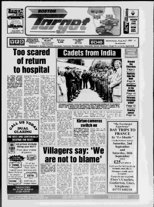 cover page of Boston Target published on August 2, 1995