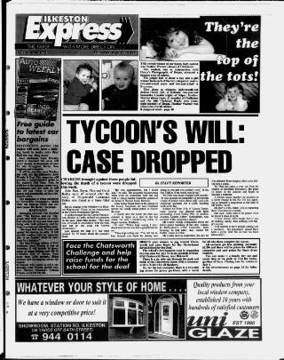 cover page of Ilkeston Express published on May 22, 1997