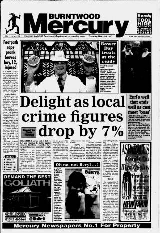 cover page of Burntwood Mercury published on May 22, 1997