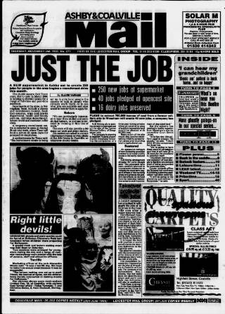 cover page of Ashby Mail published on November 2, 1995