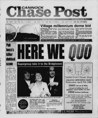 cover page of Cannock Chase Post published on April 1, 1999