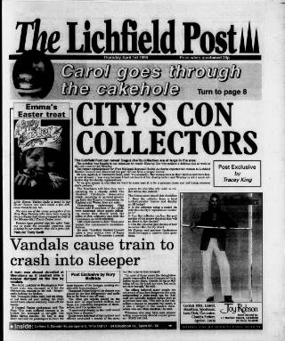 cover page of Lichfield Post published on April 1, 1999
