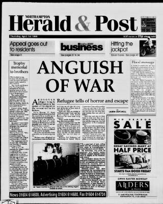cover page of Northampton Herald & Post published on April 1, 1999