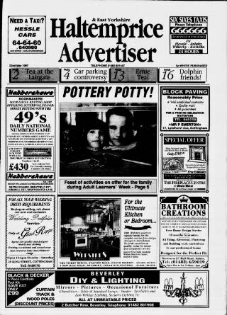 cover page of Haltemprice & East Yorkshire Advertiser published on May 22, 1997