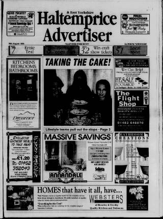 cover page of Haltemprice & East Yorkshire Advertiser published on August 20, 1998