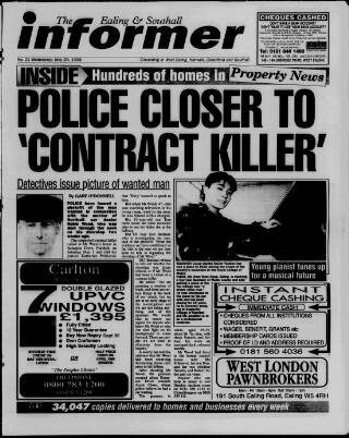 cover page of Ealing & Southall Informer published on May 22, 1998