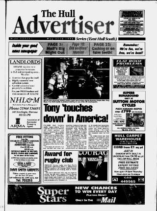 cover page of East Hull Advertiser published on May 22, 1996
