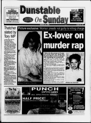 cover page of Dunstable on Sunday published on October 10, 1999